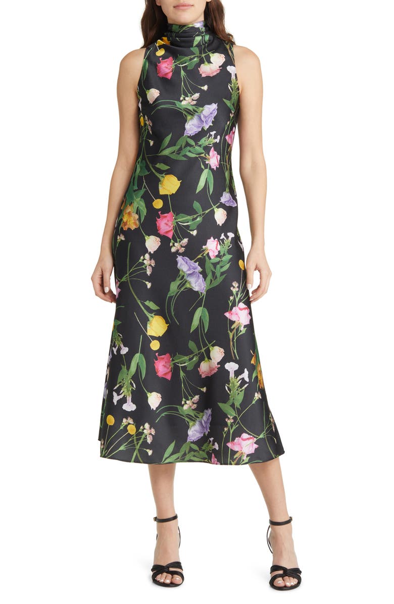 Ted Baker London Addilin Floral Sleeveless Dress, Main, color, 