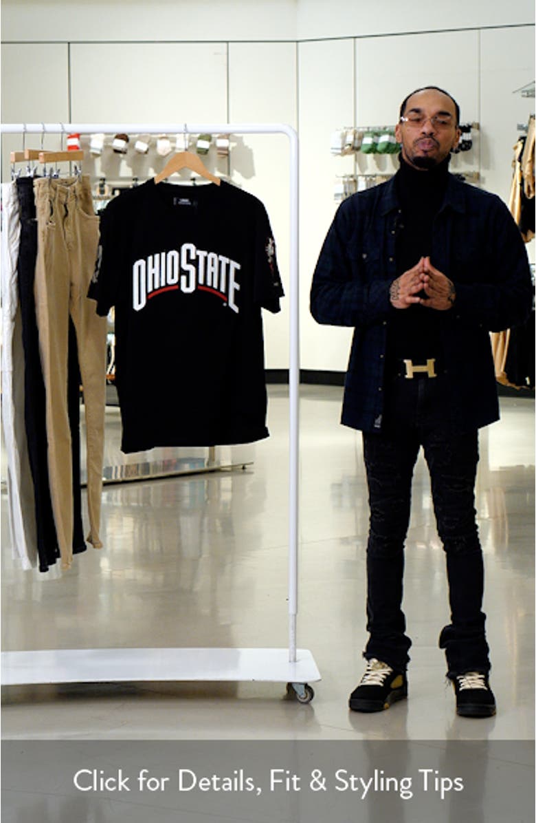 Men's Pro Standard Black Ohio State Buckeyes Classic T-Shirt, sales video thumbnail