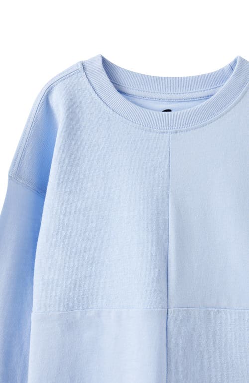 Cotton On Kids Kid's Long Sleeve Textured Splice Tee In Blue