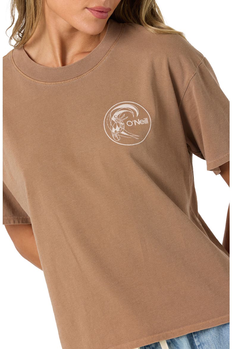 OG Salty Circle Surfer Graphic T-Shirt, Alternate, color, CAROB BROWN
