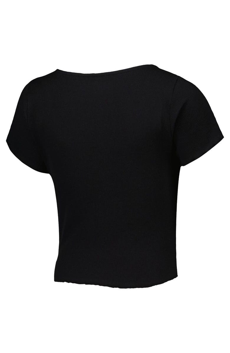 BOXERCRAFT Women's Black Charlotte FC Baby Rib T-Shirt, Alternate, color, Black