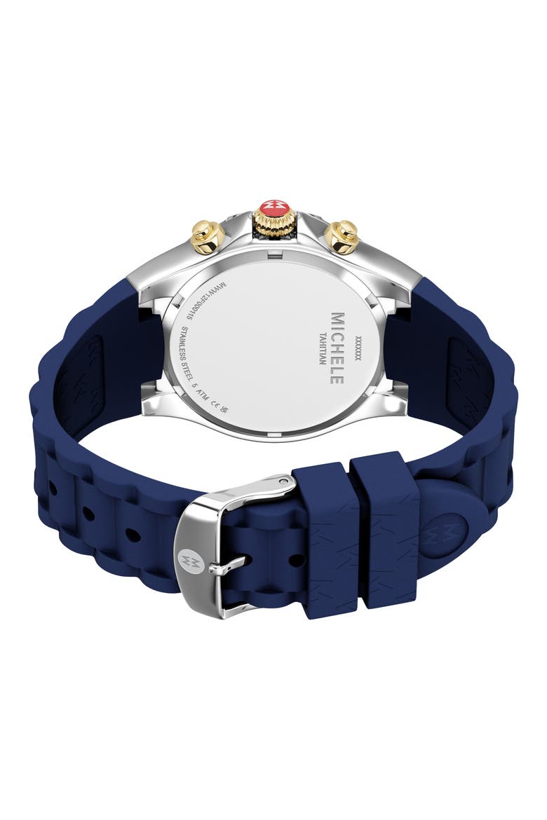 Jellybean Two-Tone Silicone Strap Watch, 38mm, Alternate, color, TWO TONE