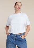 ELOQUII Bustier Seam Detail Tee