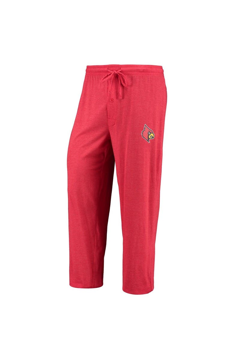 CONCEPTS SPORT Men's Concepts Sport Red/Heathered Charcoal Louisville Cardinals Meter Long Sleeve T-Shirt & Pants Sleep Set, Alternate, color, Red
