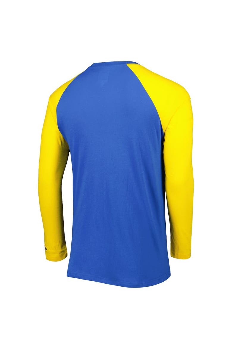 Men's New Era Royal Los Angeles Rams Current Raglan Long Sleeve T-Shirt, Alternate, color, Royal