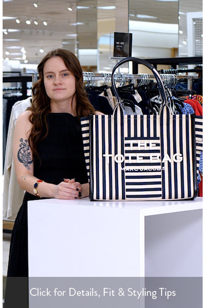The Stripe Canvas Large Tote Bag video