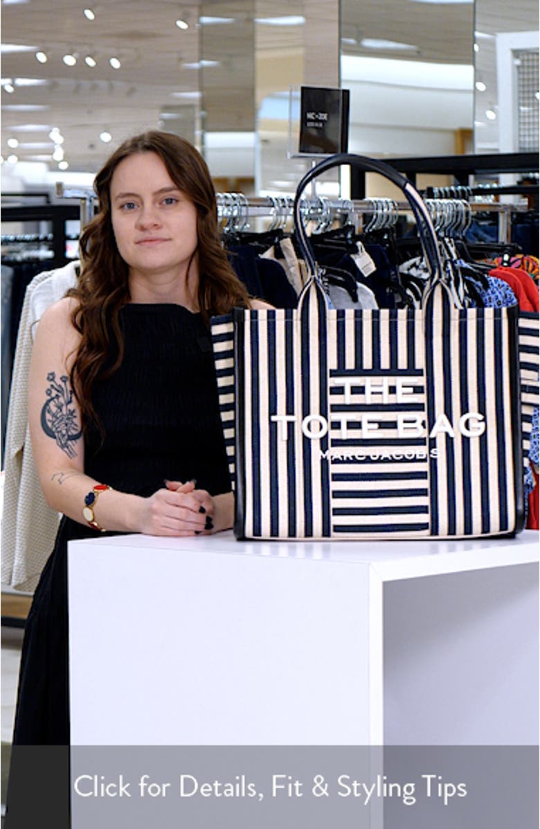 The Stripe Canvas Large Tote Bag, sales video thumbnail
