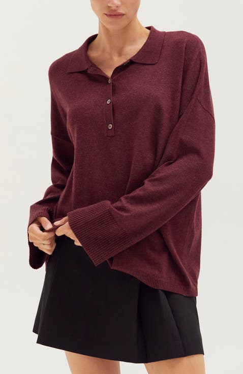 Polo Sweater Top