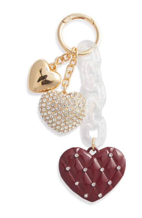 Heart Cluster Bag Charm