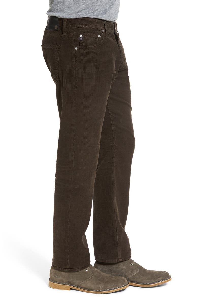 'Graduate' Tailored Straight Leg Corduroy Pants, Alternate, color, SULFUR DEEP BARK