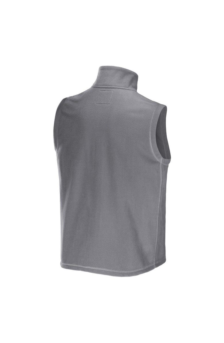 NFL X DARIUS RUCKER Men's NFL x Darius Rucker Collection by Fanatics Gray New Orleans Saints Polar Fleece Full-Zip Vest, Alternate, color, Gray