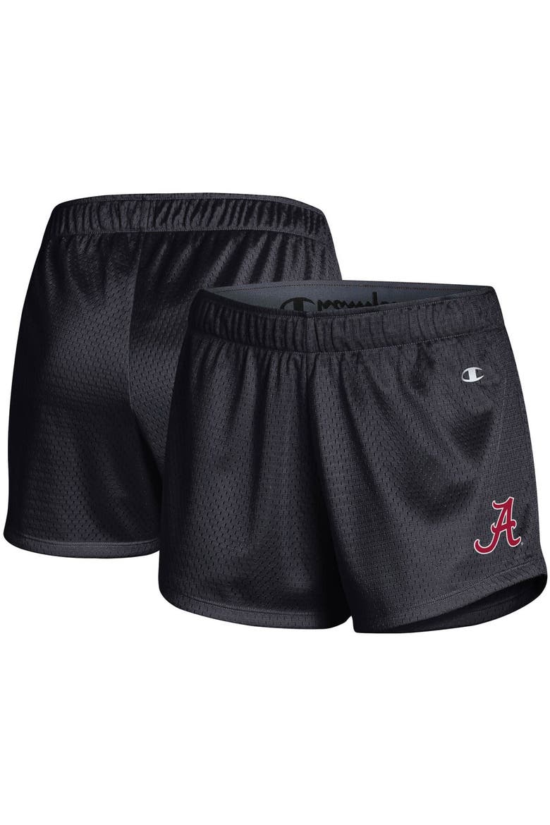 Women's Champion Black Alabama Crimson Tide Mesh Shorts, Main, color, Black