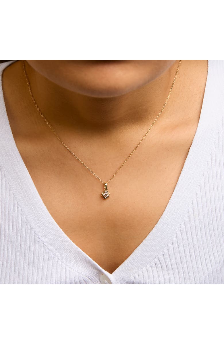 Haus of Brilliance 14K Yellow Gold Plated Sterling Silver 1/5 Cttw Diamond Swirl Pendant Necklace, Alternate, color, Yellow Gold Over Silver