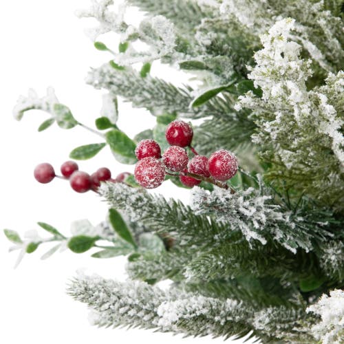 Northlight Flocked Balsam Pine Artificial Mini Christmas Tree In Green