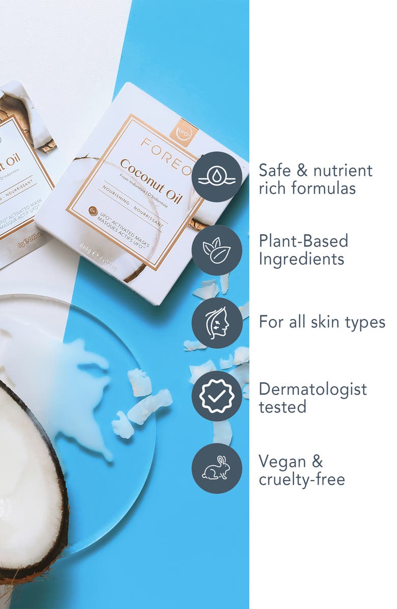 FOREO UFO Mask Natural Coconut Oil, Alternate, color, NO COLOR