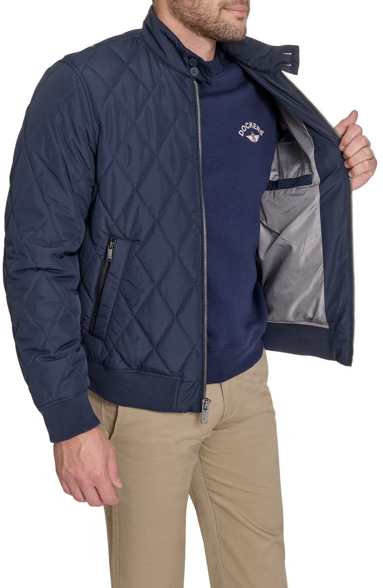 Dockers<sup>®</sup> Quilted Bomber Jacket, Alternate, color, Navy