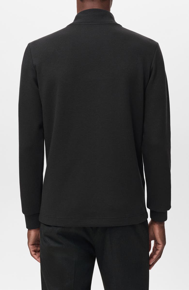 MANGO Slim Fit Long Sleeve Mock Neck Thermolite<sup>®</sup> T-Shirt, Alternate, color, Black