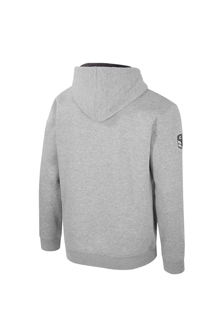Men's Colosseum Heather Gray Michigan Wolverines Oorah OHT Military Appreciation Pullover Hoodie, Alternate, color, Heather Gray