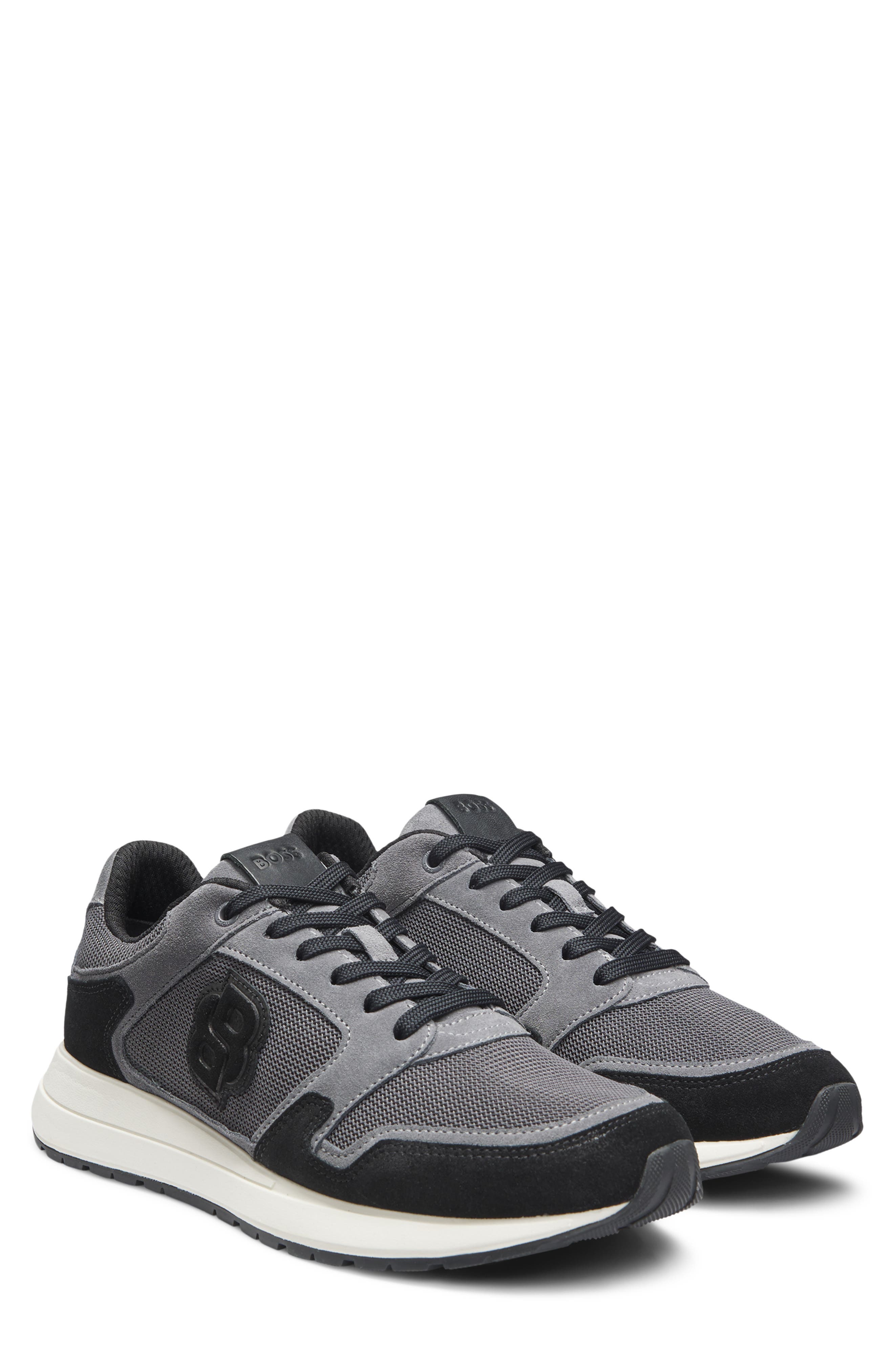 BOSS Vinston Runn Sneaker, Main, color, Dark Grey