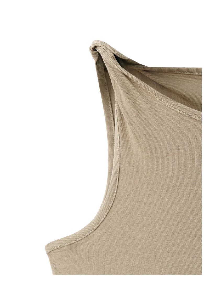 Twist Strap Sleeveless Maxi Dress, Alternate, color, KHAKI