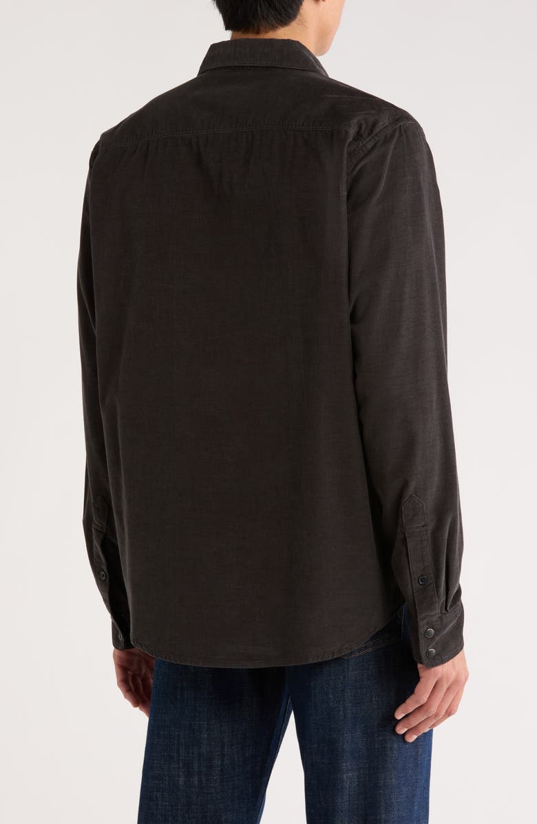 Lucky Brand Western Corduroy Shirt, Alternate, color, Pirate Black