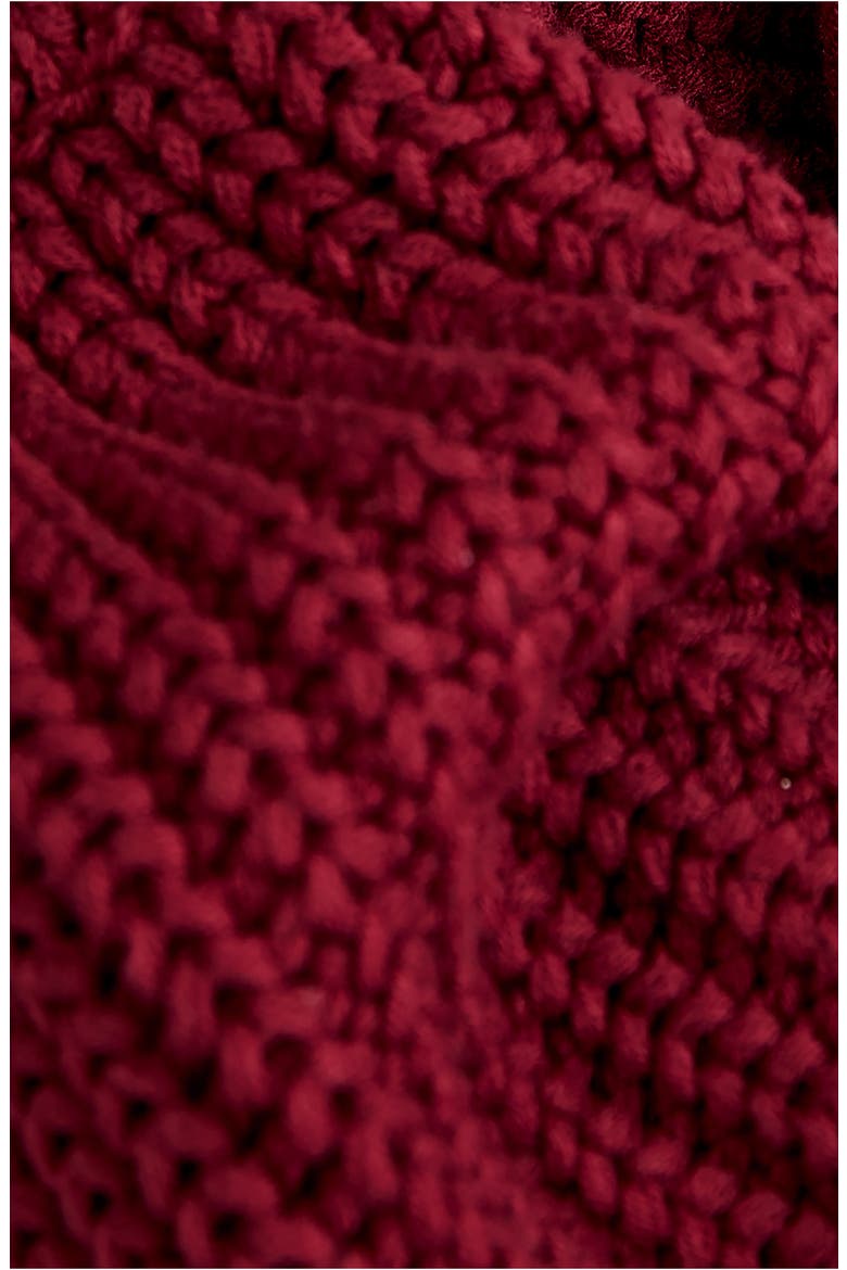 Dream Cable Crewneck Sweater, Alternate, color, CABERNET
