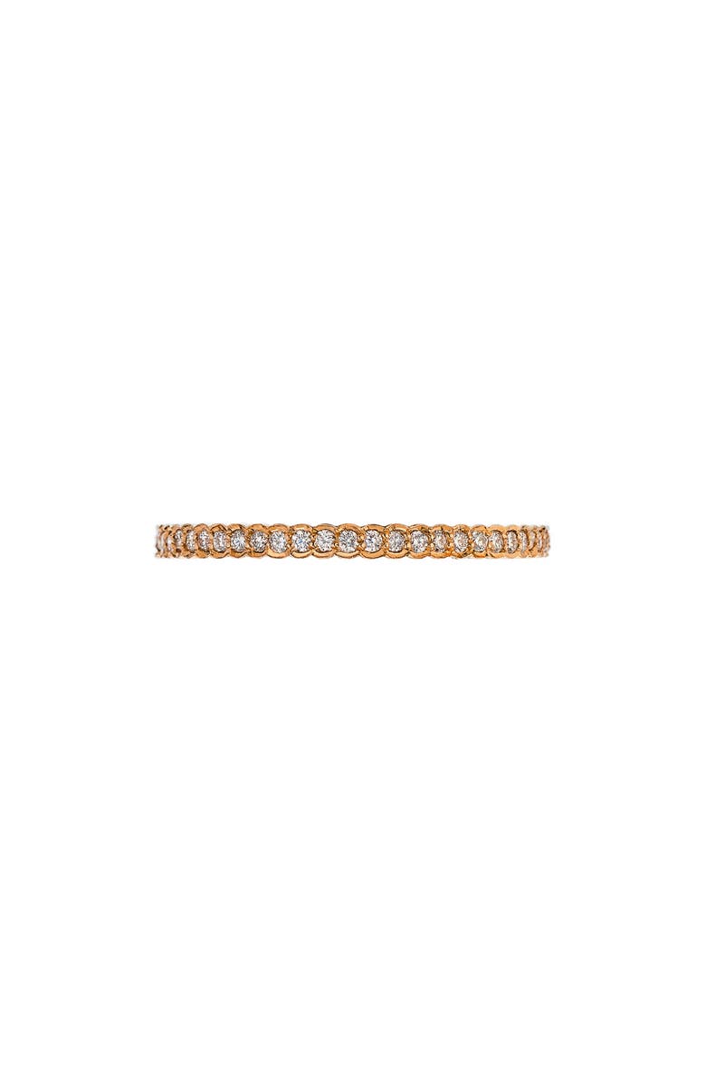 Sethi Couture Diamond Scallop Band, Main, color, 18K Rg
