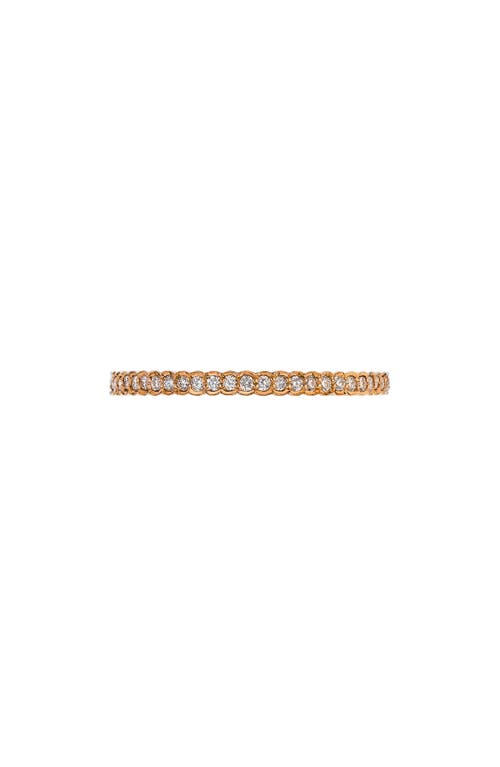 Sethi Couture Diamond Scallop Band in 18K Rg at Nordstrom, Size 6