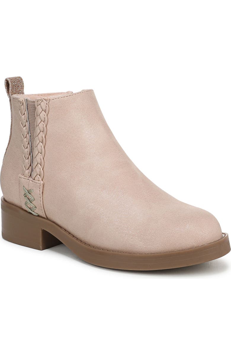 Blowfish Malibu Kids' Zojo Side Zip Boot, Main, color, Blush Pink Faux Leather