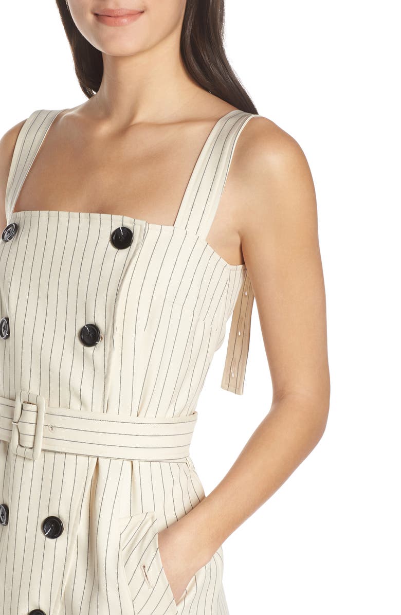 CAARA Lody Button Front Belted Midi Dress, Alternate, color,