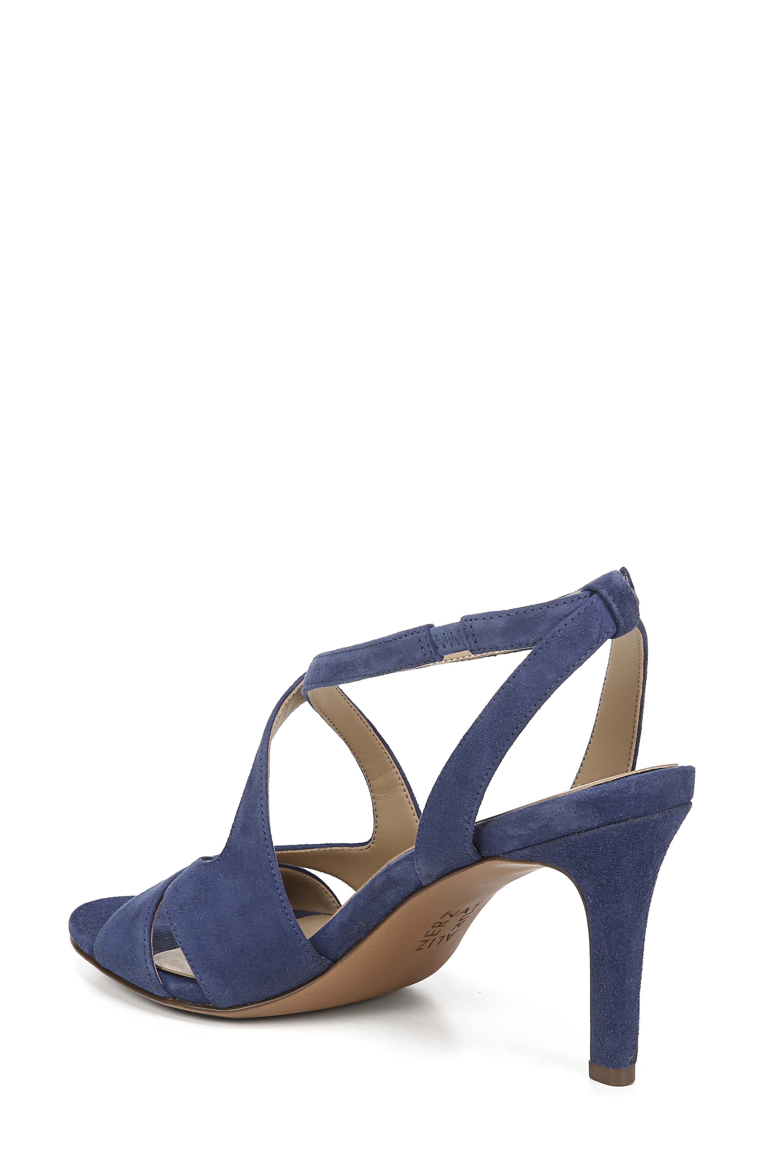 Klein Strappy Sandal, Alternate, color, DEEP SAPPHIRE SUEDE
