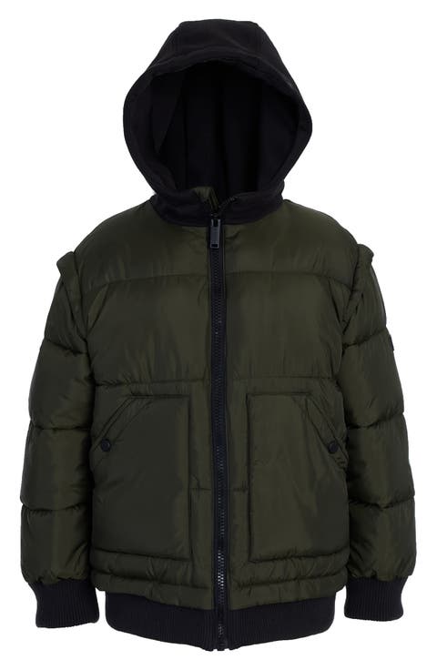 Kids' Hooded Puffer Bomber Jacket (Toddler & Little Kid)