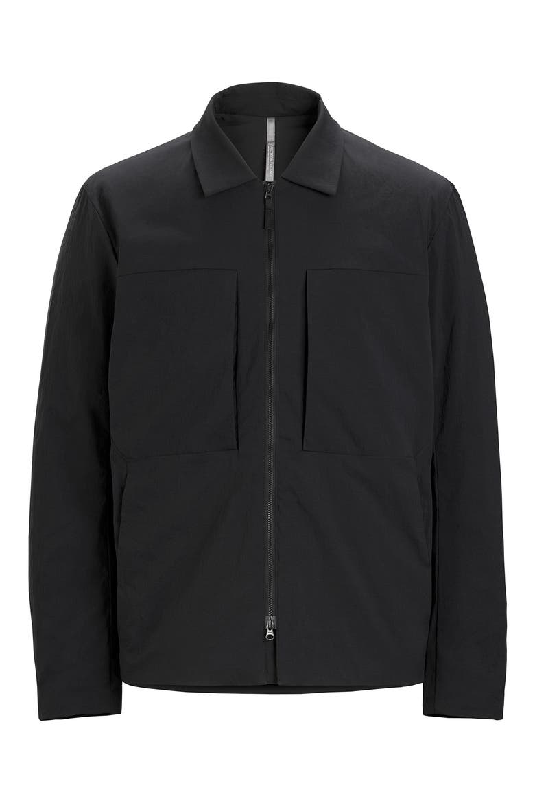Mionn Water Resistant Insulated Overshirt, Alternate, color, BLACK