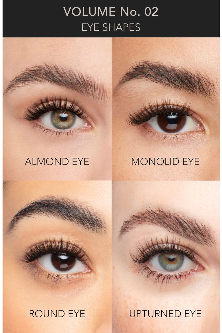 Volume No. 02 False Lashes, Alternate, color, BLACK