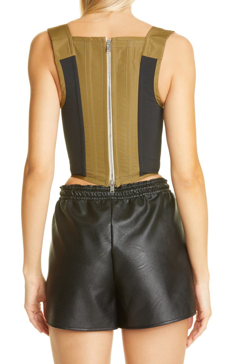 Stella McCartney Colorblock Bustier Top, Alternate, color,