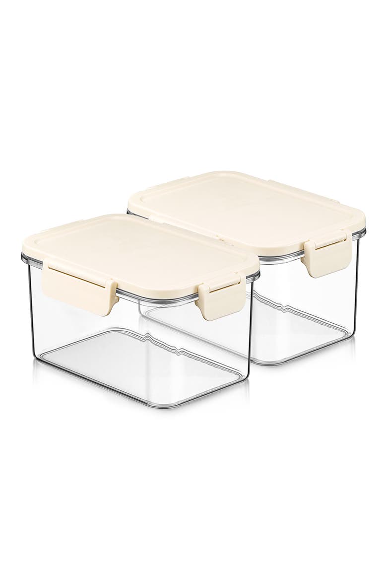 2-Piece Airtight Food Storage Container Set, Main, color, NO COLOR