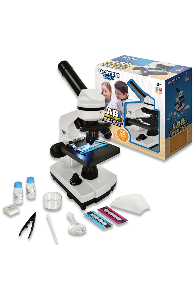 Dr. STEM Toys Lab Microscope Kit, 39pc, Kids 8+, Main, color, Multicolored
