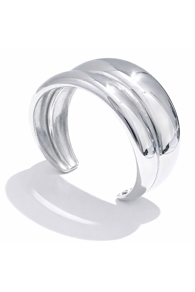 Virelle Cuff Bracelet, Main, color, Silver