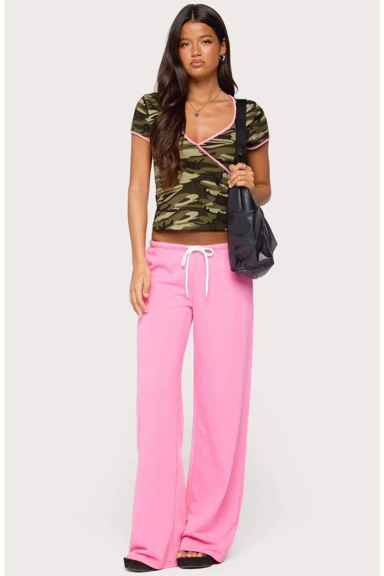 Teana Contrast Camo Top, Alternate, color, OLIVE