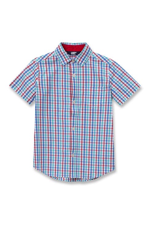 Kids Short Sleeve Poplin Camp Shirt