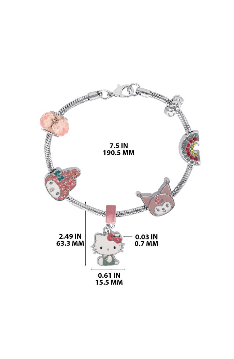Hello Kitty & Friends Charm Bracelet, Alternate, color, Silver