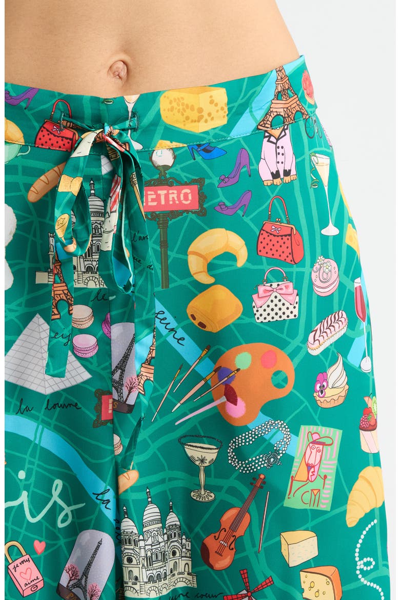Paris Classic Pajamas, Alternate, color, GREEN