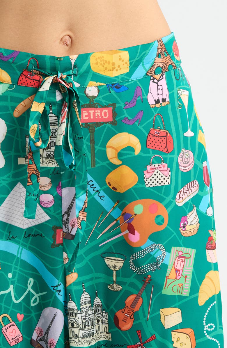 Karen Mabon Paris Classic Pajamas, Alternate, color, Green