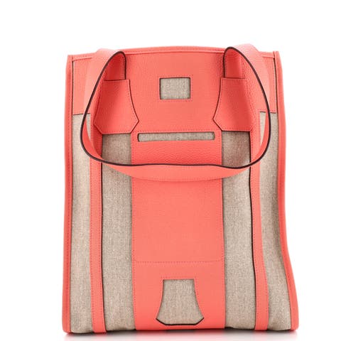 Petit H Bell Tote Toile and Leather PM