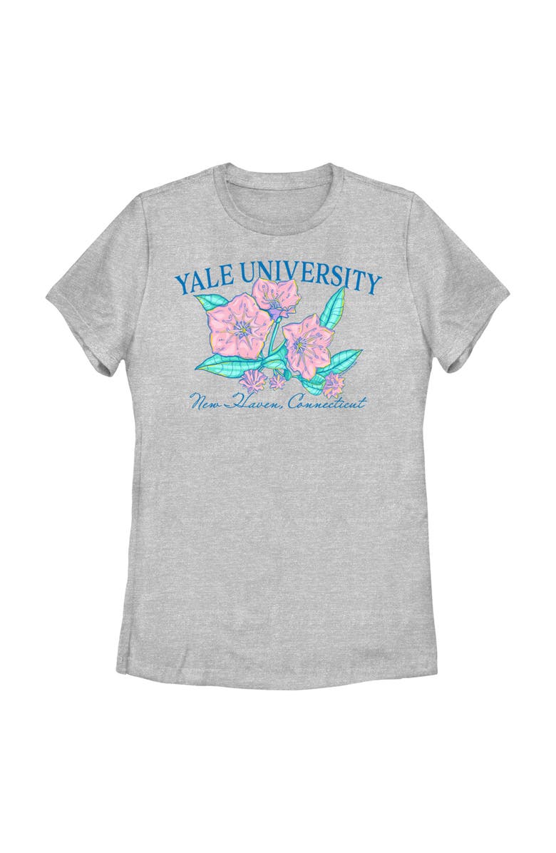 Yale University Women's Yale University Floral School Logo Graphic T-Shirt, Main, color, Athletic Heather