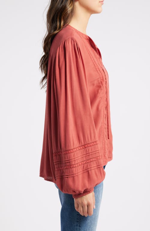 Treasure & Bond Lace Inset Pullover Top