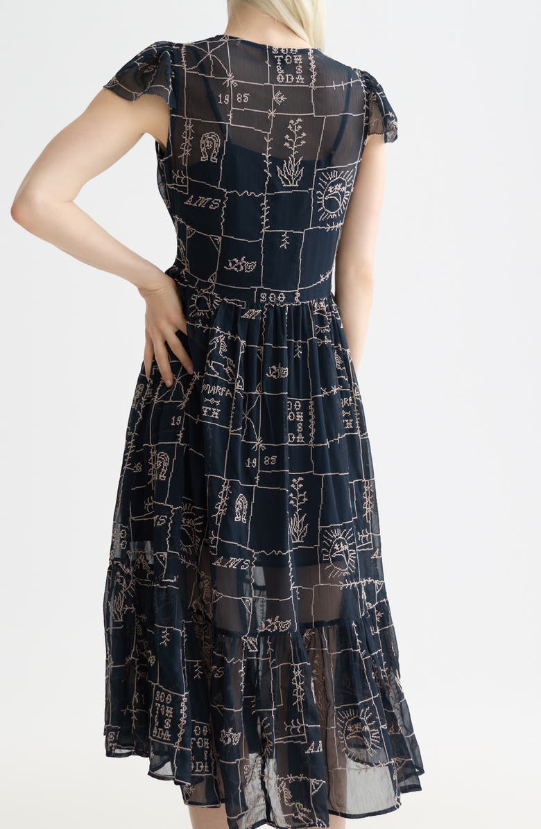 Scotch & Soda Cross Stich Embroidery Dress, Alternate, color,