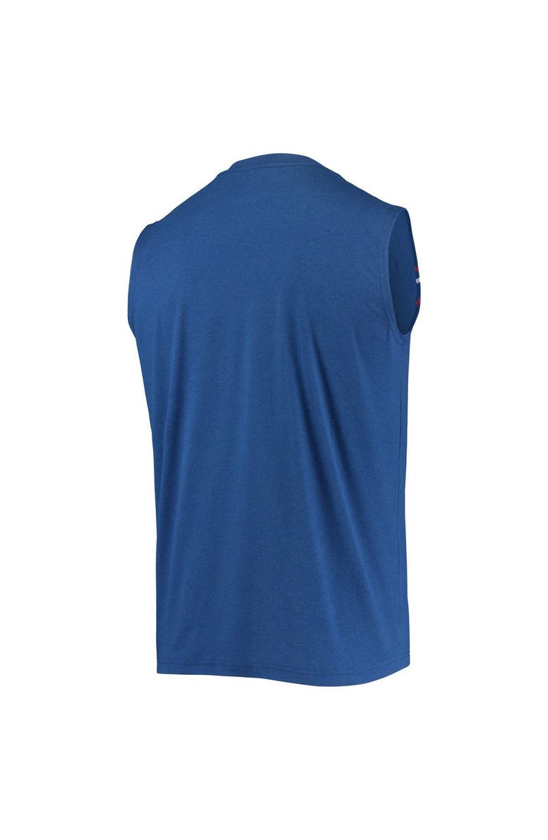 New Era Men's New Era Heathered Royal Chicago Cubs Muscle Tank Top, Alternate, color, 