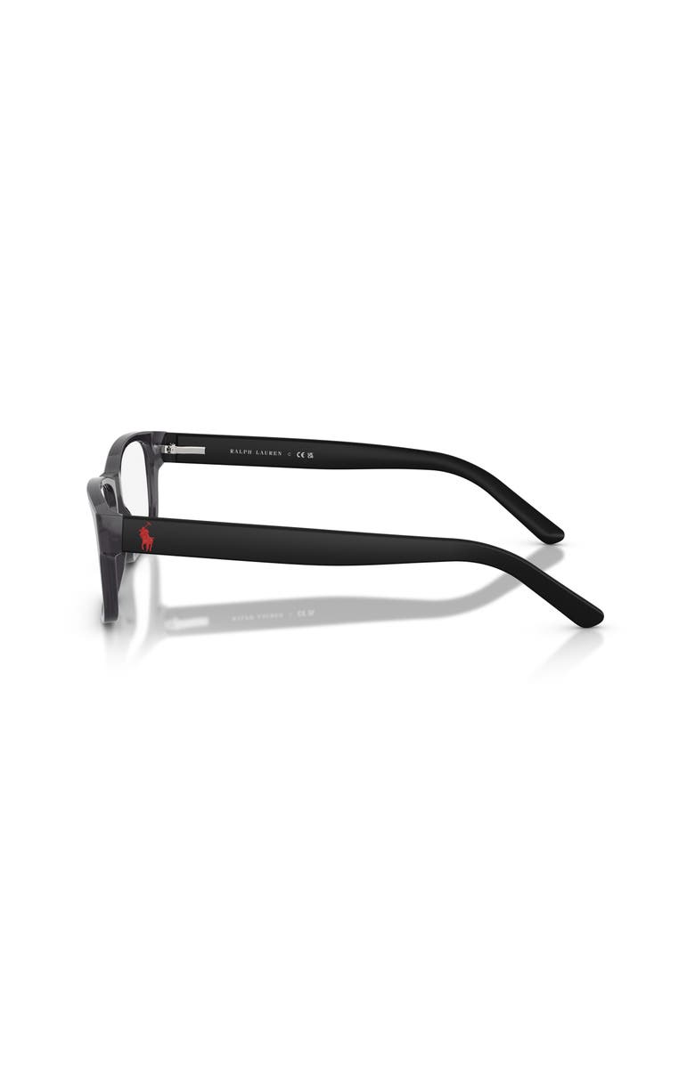 Polo Ralph Lauren 54mm Rectangle optical glasses, Alternate, color, Grey