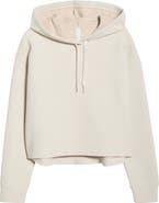 Zella Ottoman Cotton Blend Ribbed Hoodie